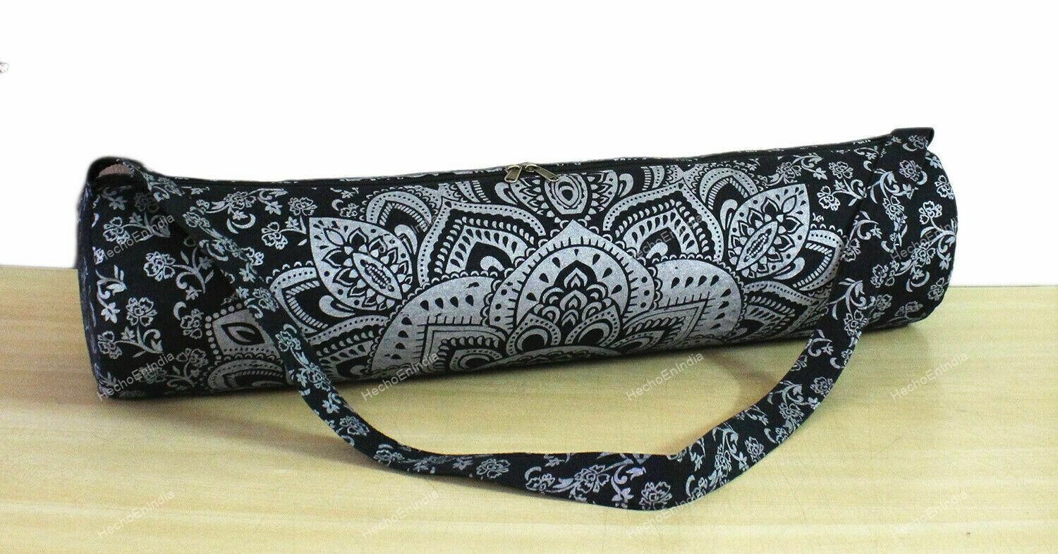 Indian Bohemian Mandala Yoga Tota Mat Bag Carrier Bag Gym Accessories
