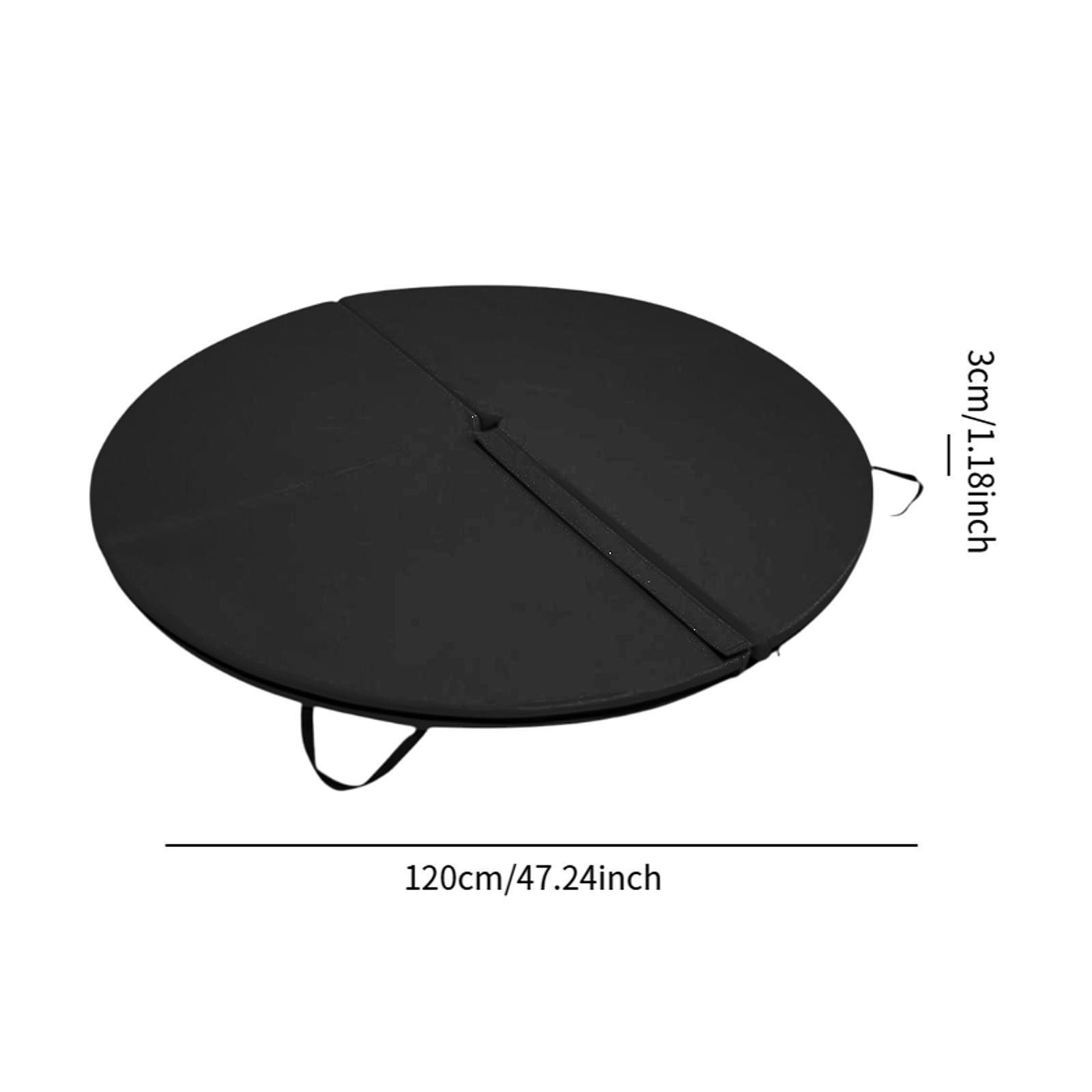 Folding Pole Dance Mat Round Yoga Mat Adults Lightweight Floor Protection
