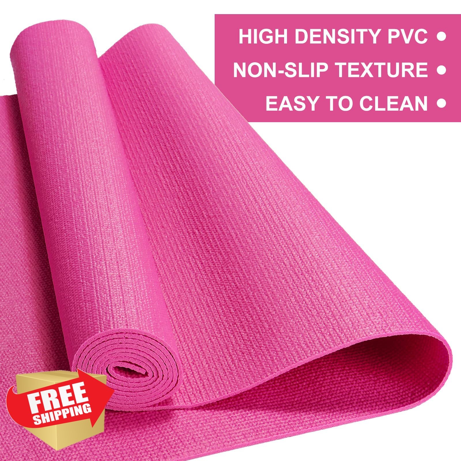 Funtery Rose Red 16pc Yoga Mat Bulk