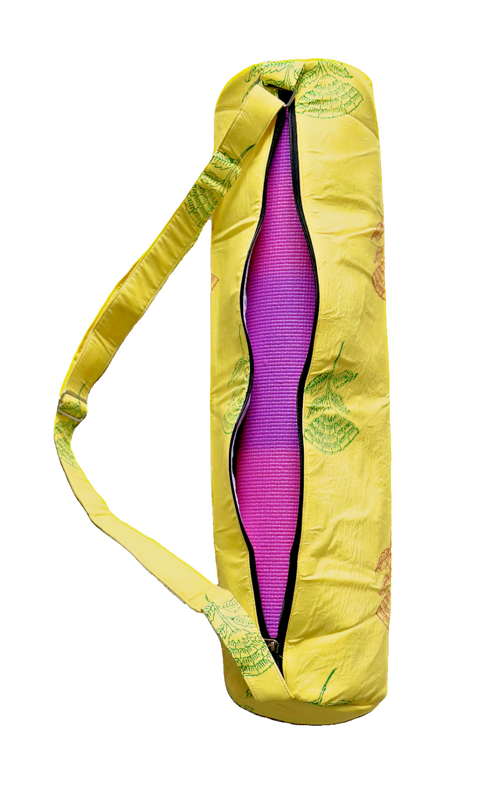 Yoga Mat Bag for Women & Men,Travel Yoga Gym Bag for 1/4&Prime; 1/3&Prime; Thick (Yellow)