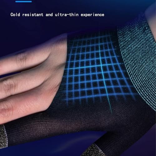 Mobile Game Gloves, Ultra-Thin Mobile Gaming Gloves，Anti-Sweat Mobile Black