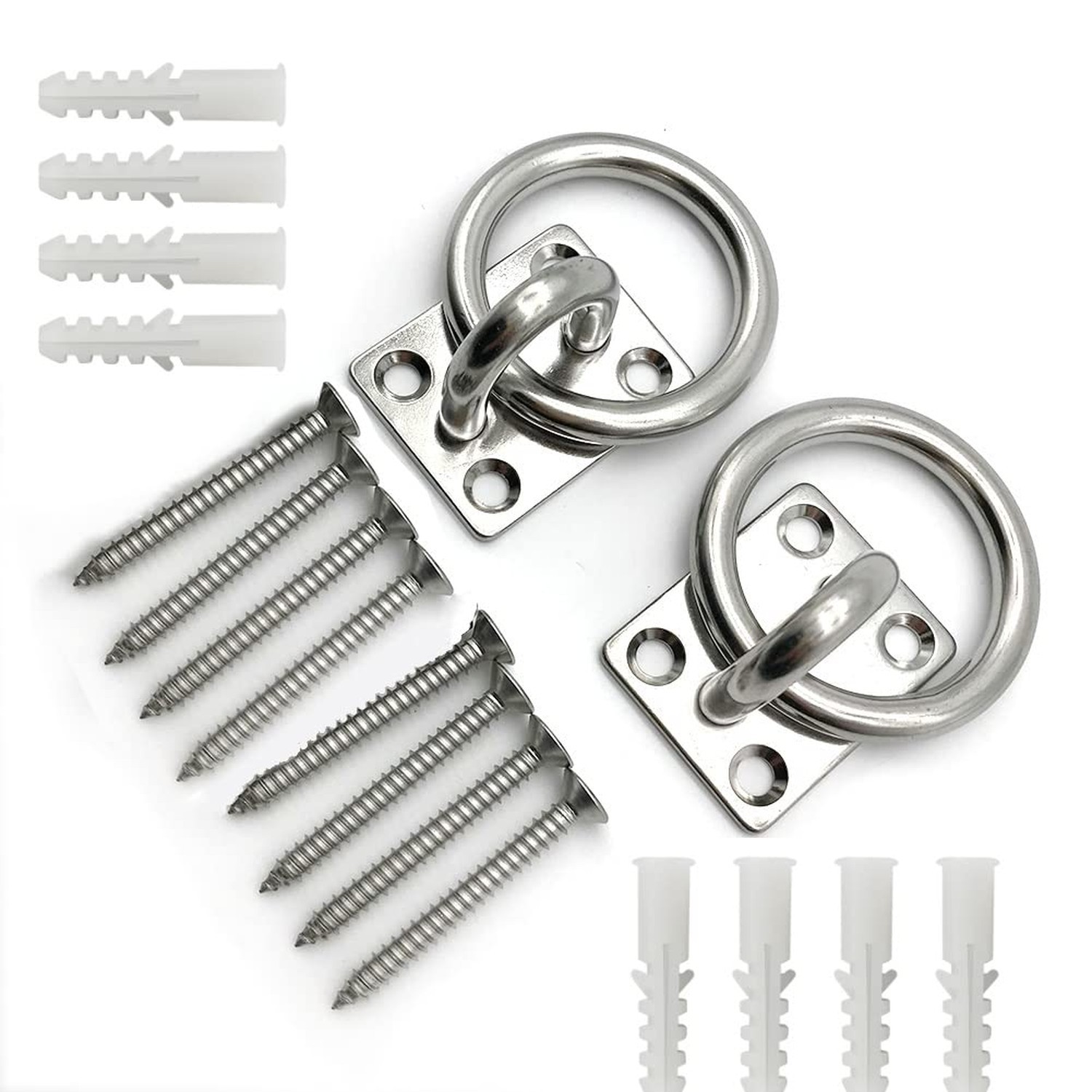 Ceiling Hooks Ceiling Wall Mount Hook Heavy Duty 1000LB Dog Anchor Pad Eye Pl…