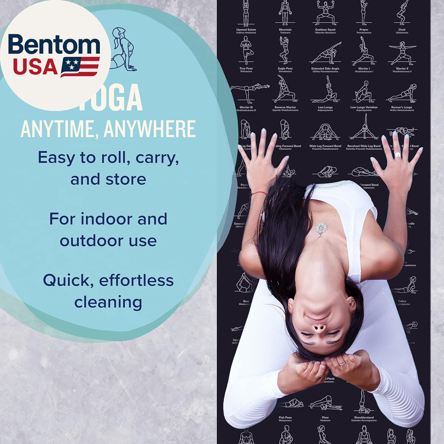 Yoga Mat for Women and Men – Large, 5Mm Thick, 68 Inch Long, Non Slip Exercise M