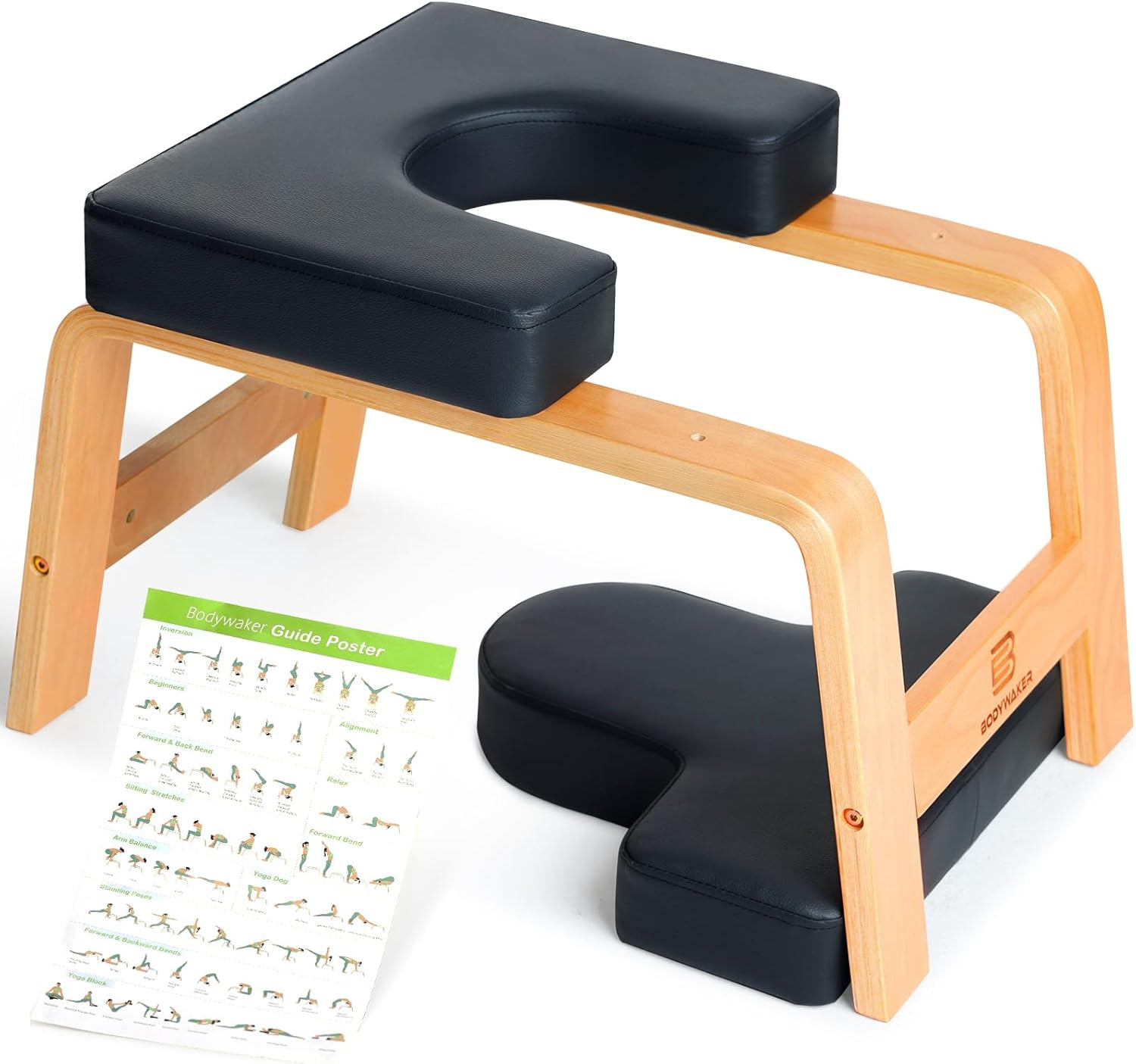 Yoga Headstand Bench, Stand Yoga Chair for Balance Training, Core Strength Build