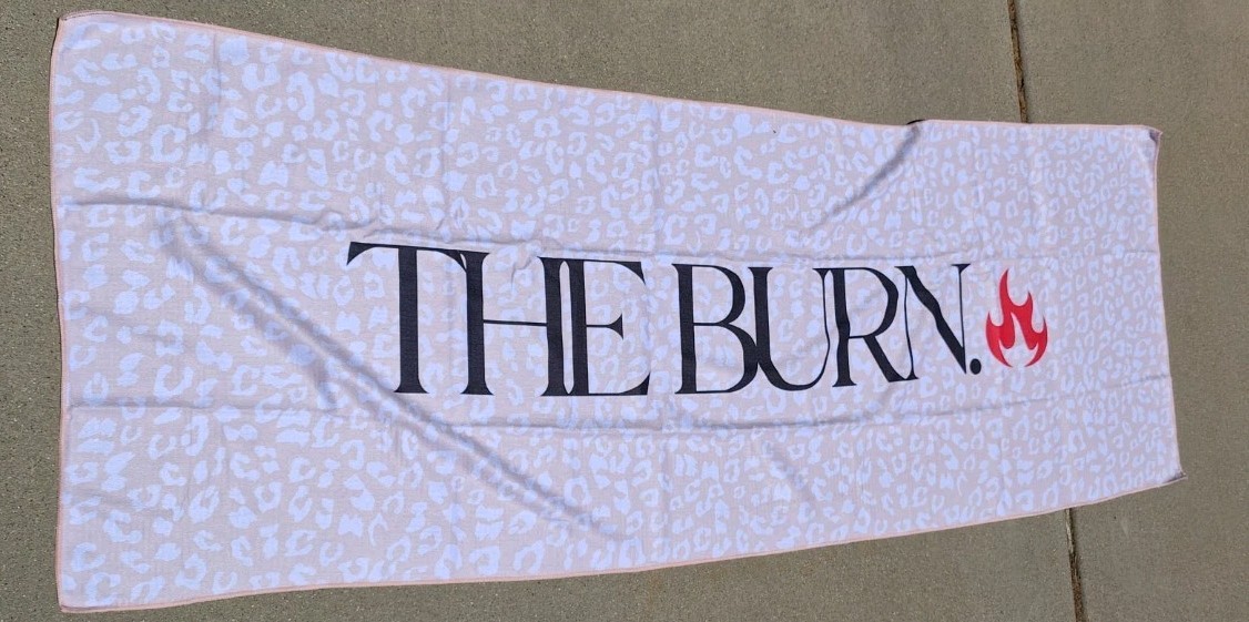 The Burn. GYM Mat Grip Towel 72”X26.5&Prime; Mat Hot Yoga Towel Non Slip Grip