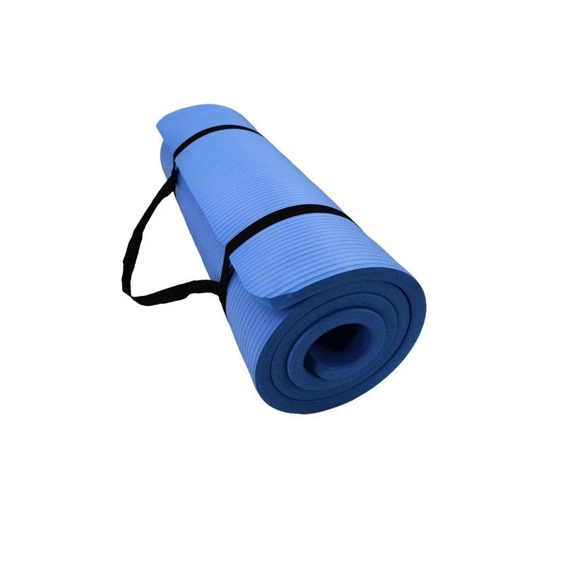 Large Yoga Mat 6mm Thick Home Exercise Non-Slip Gym Exercise Mat 72&Prime;x24&Prime; (Blue)