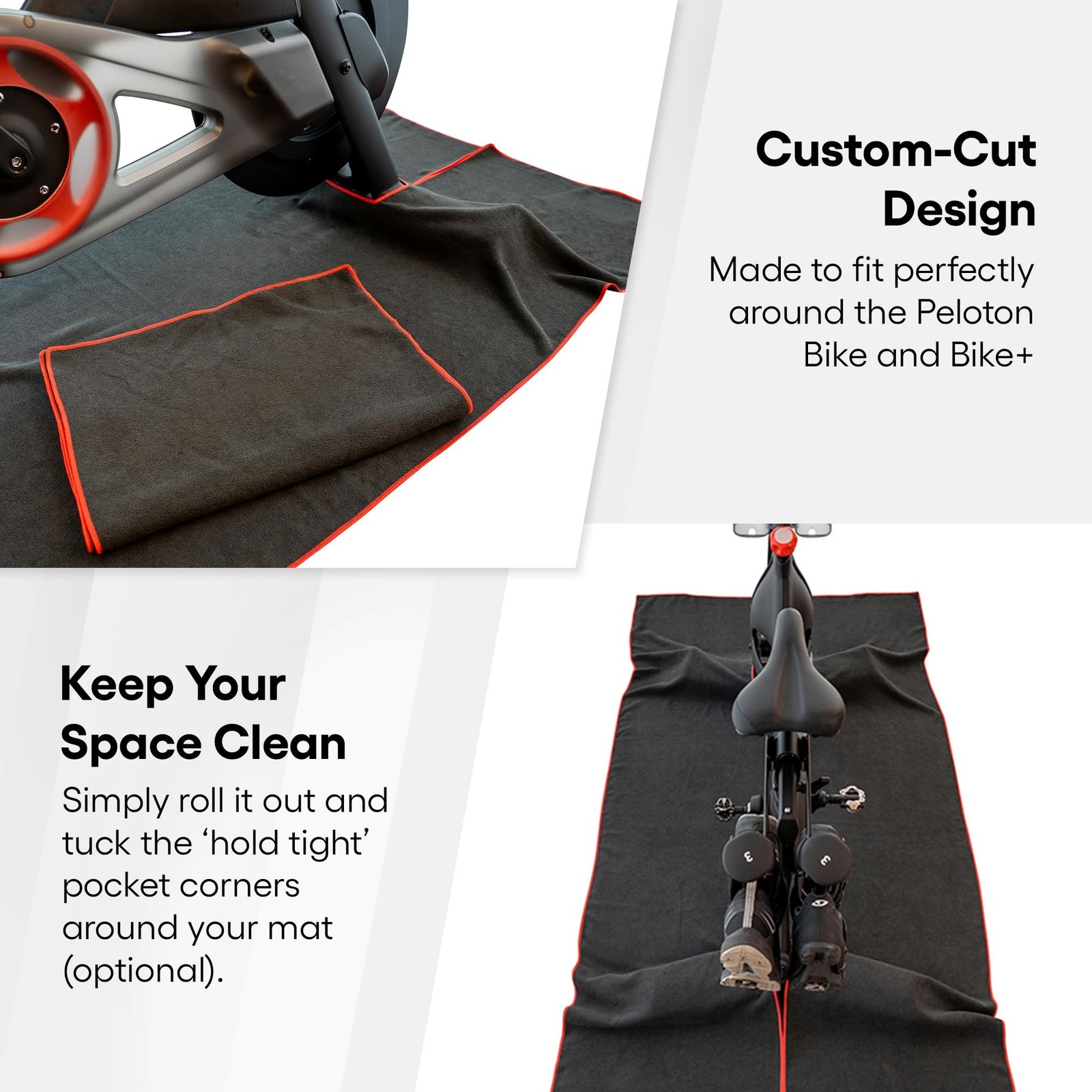 Mat Sweat Towel for the Original Peloton Bike & Bike+ and Cross Training Bike…