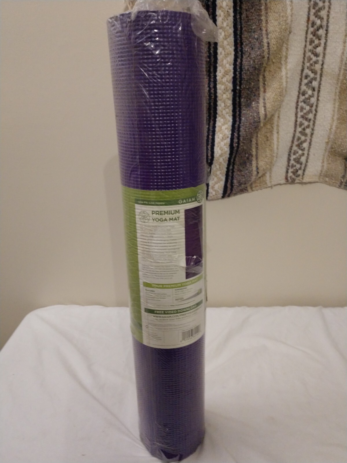 Gaiam Premium Yoga Mat Pilates Sports Mat Fitness Mat Marrakesh Mint 6mm