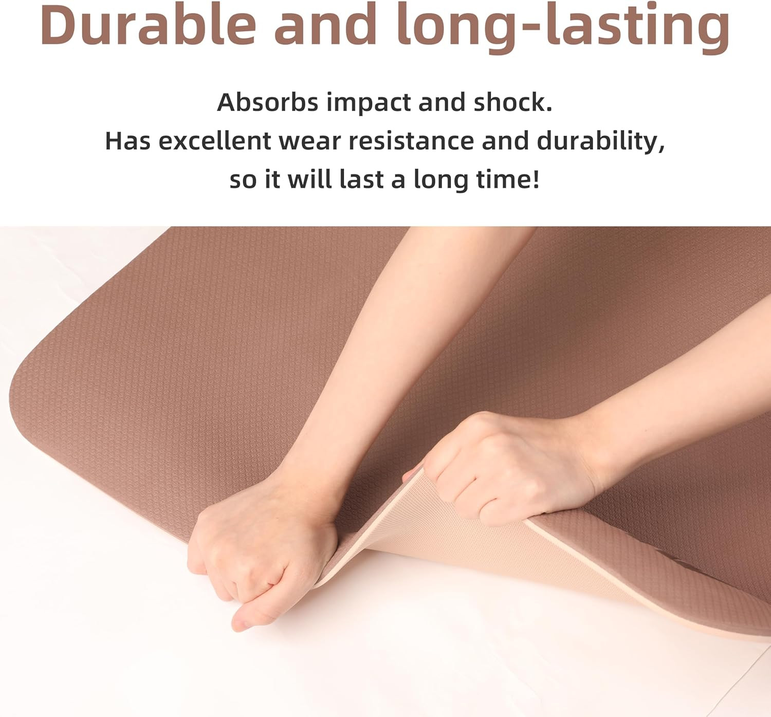 Yoga Mat Non Slip Anti-Tear,Extra Thick-2/5 Inch（10Mm）High Resiliency Profession