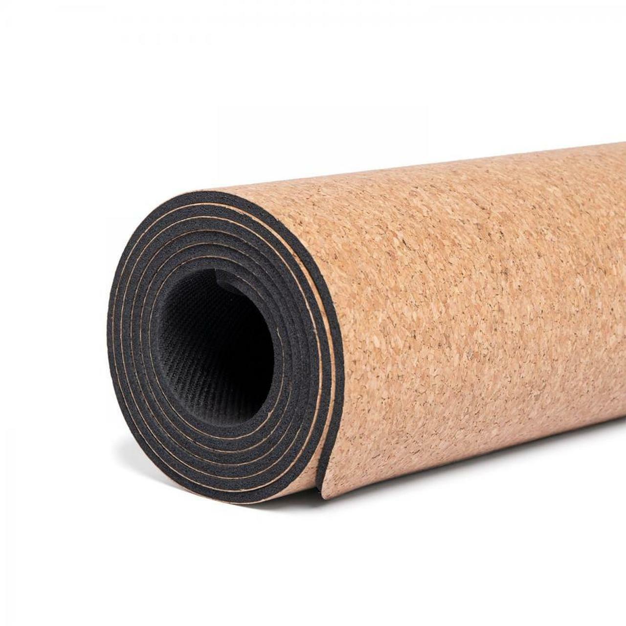 NEW Non-Slip Cork Yoga Mat 3.5mm, 70×25 inch Antimicrobial Light