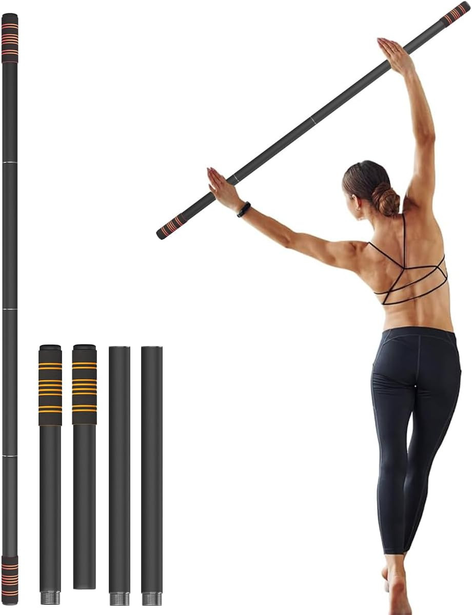 5Ft Adjustable Yoga Stick – Heavy-Duty Steel Stretching Bar