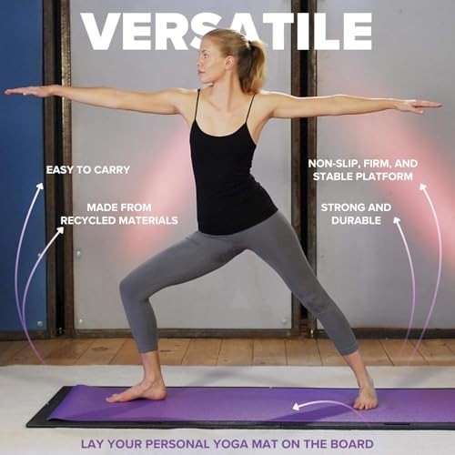 Yoga Mat Support Board 73×28.75 Inch Portable Platform for Carpet Grass
