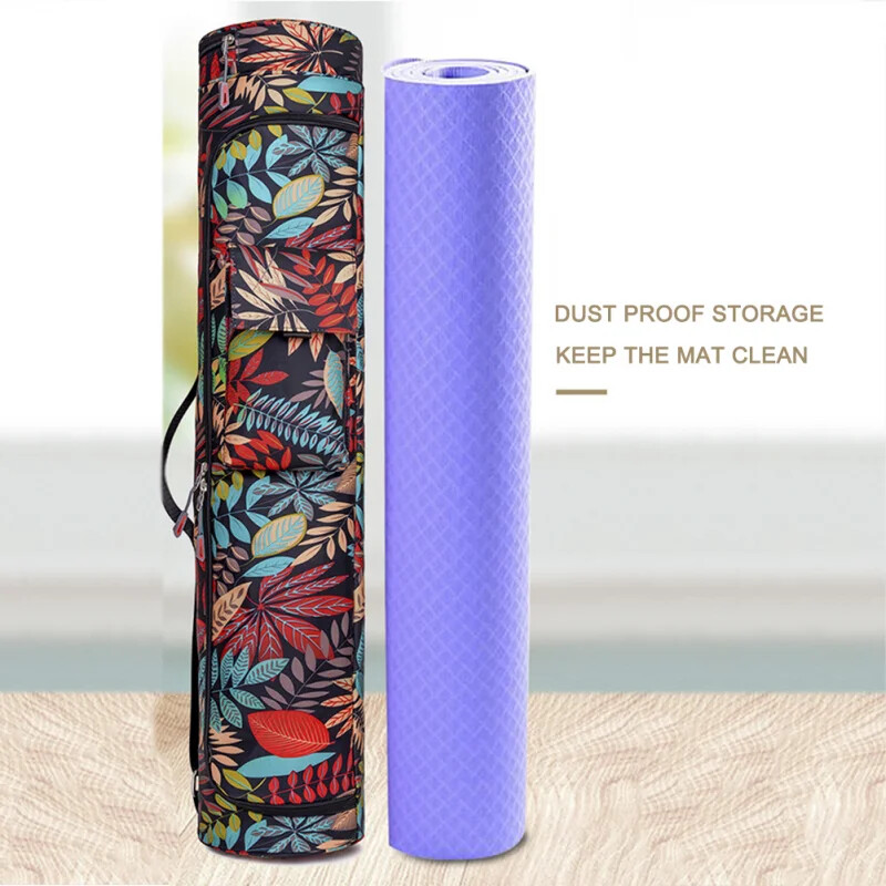 Printed Yoga Bag Yoga Mat Bag Sports Mat Bag Men Women Pilates Mat Backpack
