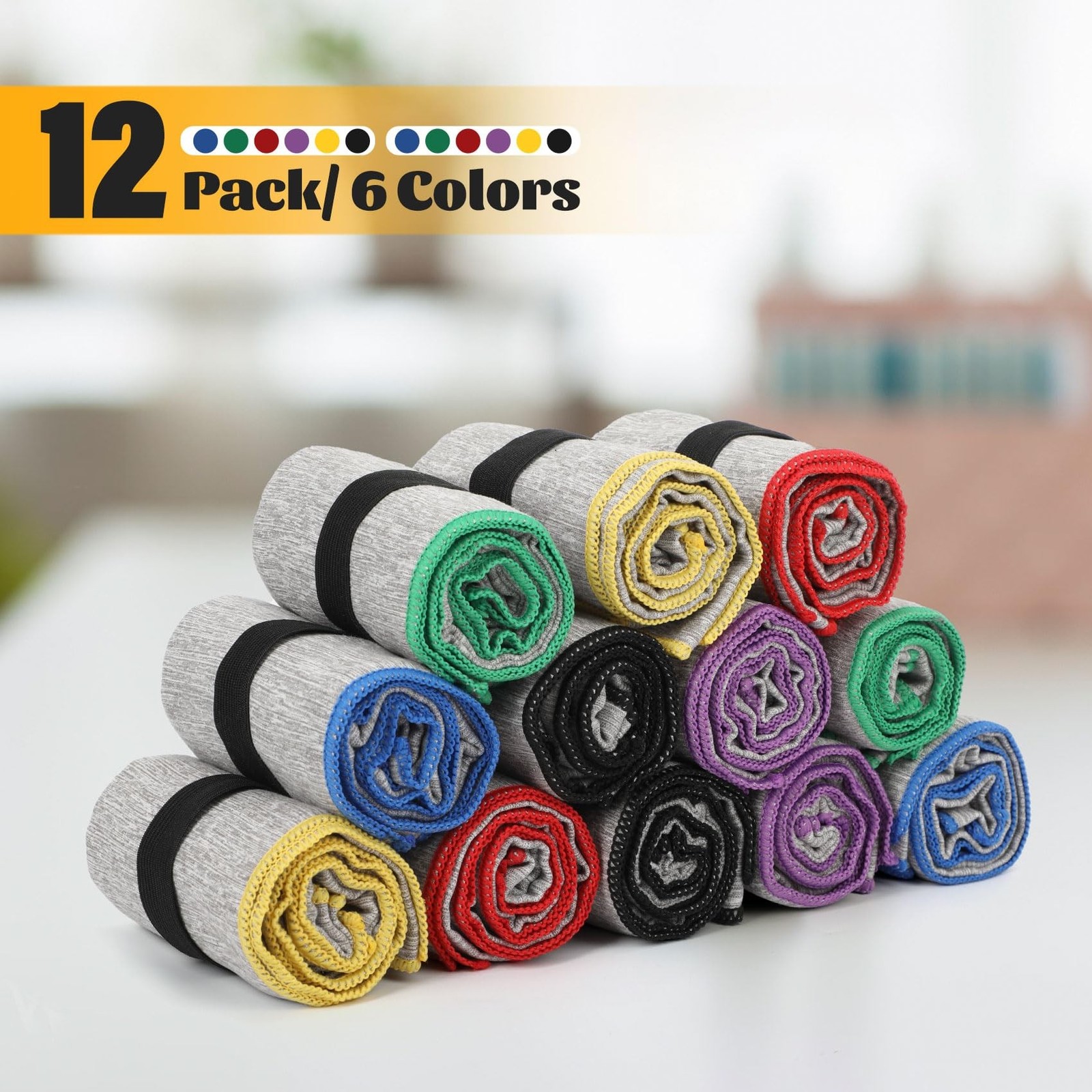 12 Pack Gym Towels Microfiber Fast Drying Men Women Workout Gear for Fitness …