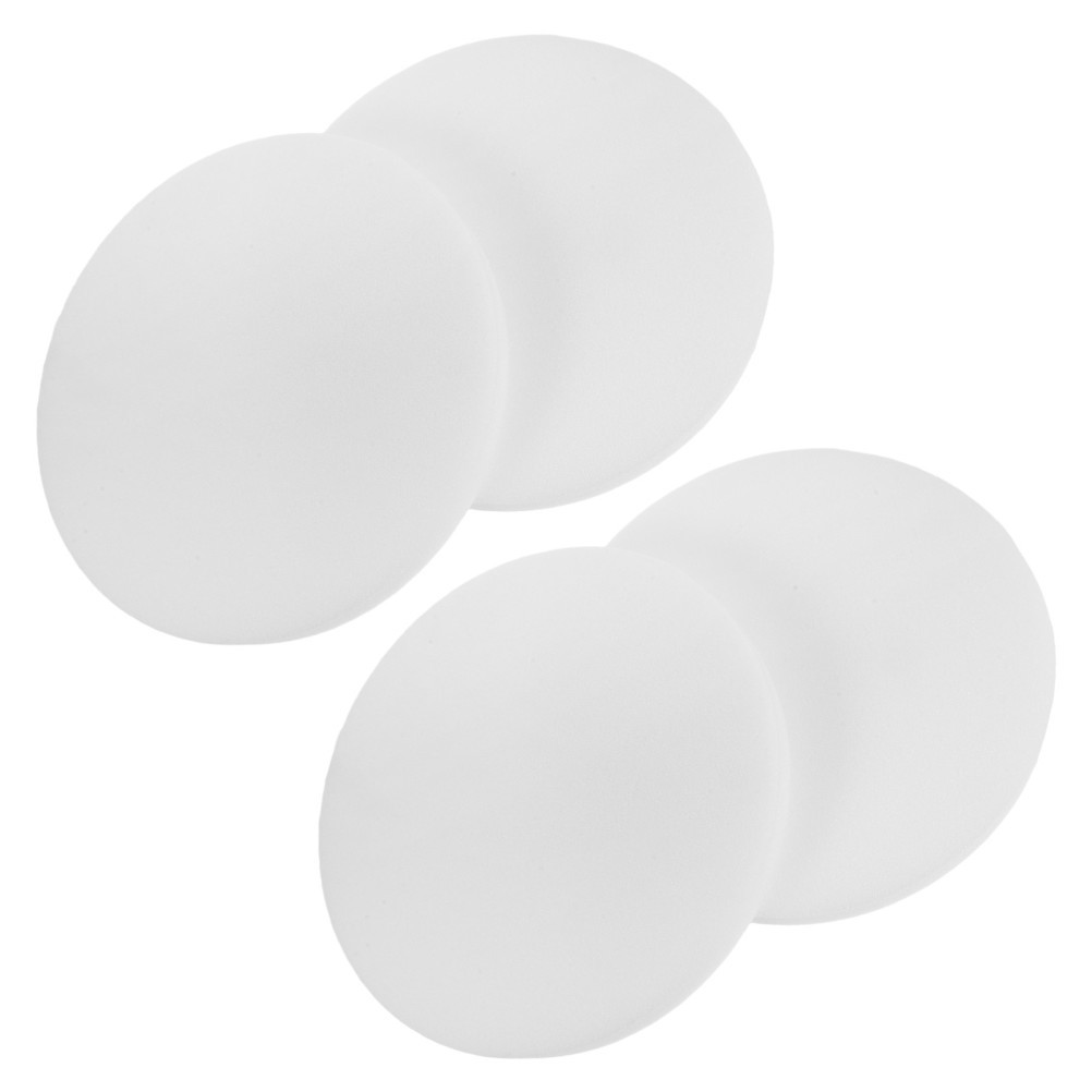 4Pcs Reusable Upholstery Sponge Padding Round White Durable Chair Cushion Insert