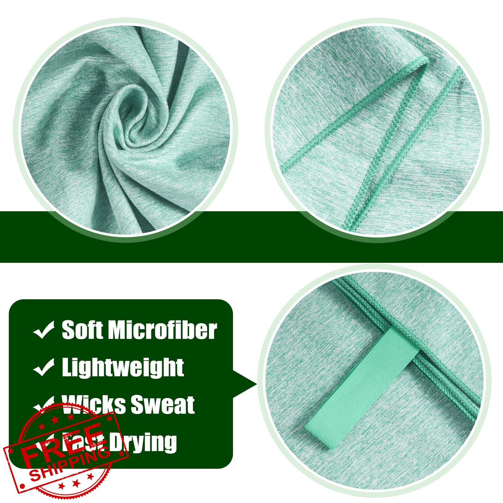 NUOYEE Light Green L(30×60) Yoga Towel 1 Pack