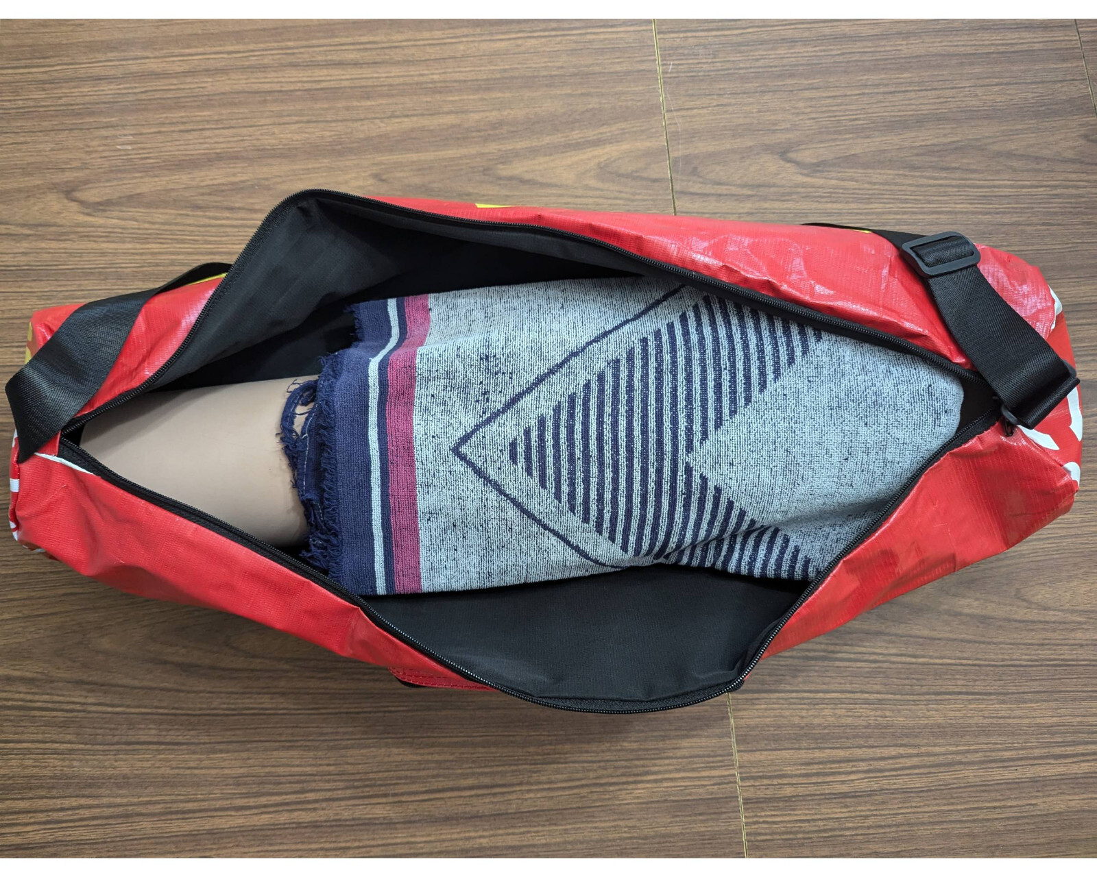 Recycled Yoga Bag Red Upcycled Yoga Mat Bag Ecofriendly Yoga Pilates Bag