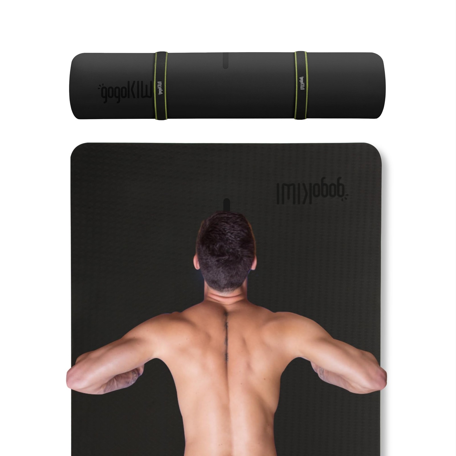 Extra Wide Yoga Mat for Men (72&Prime;L x 36&Prime;W x 1/4&Prime; Thick) Non Slip Fitness & Exe…