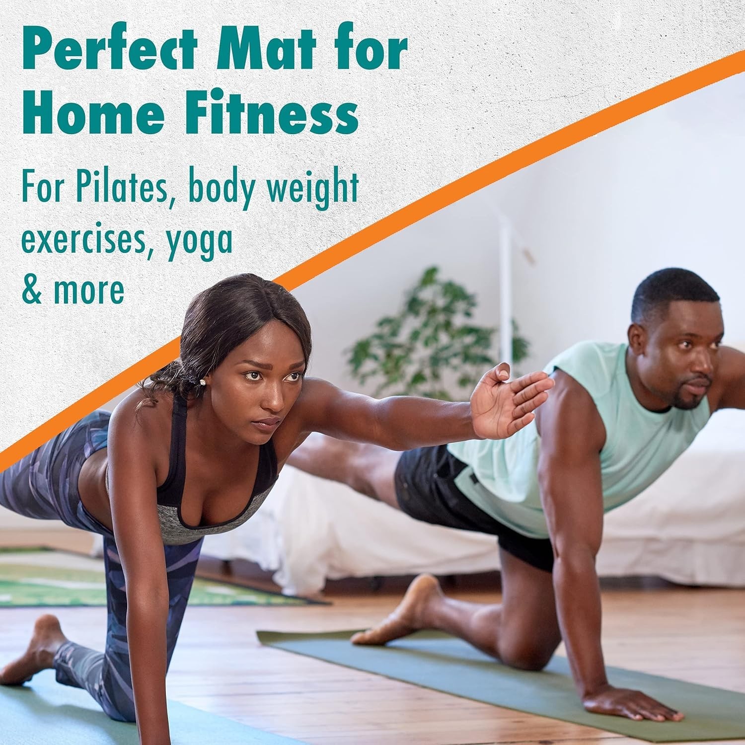 Multipurpose Non-Slip Exercise Mat Set – Ideal for Yoga, Pilates, 2PCs Green