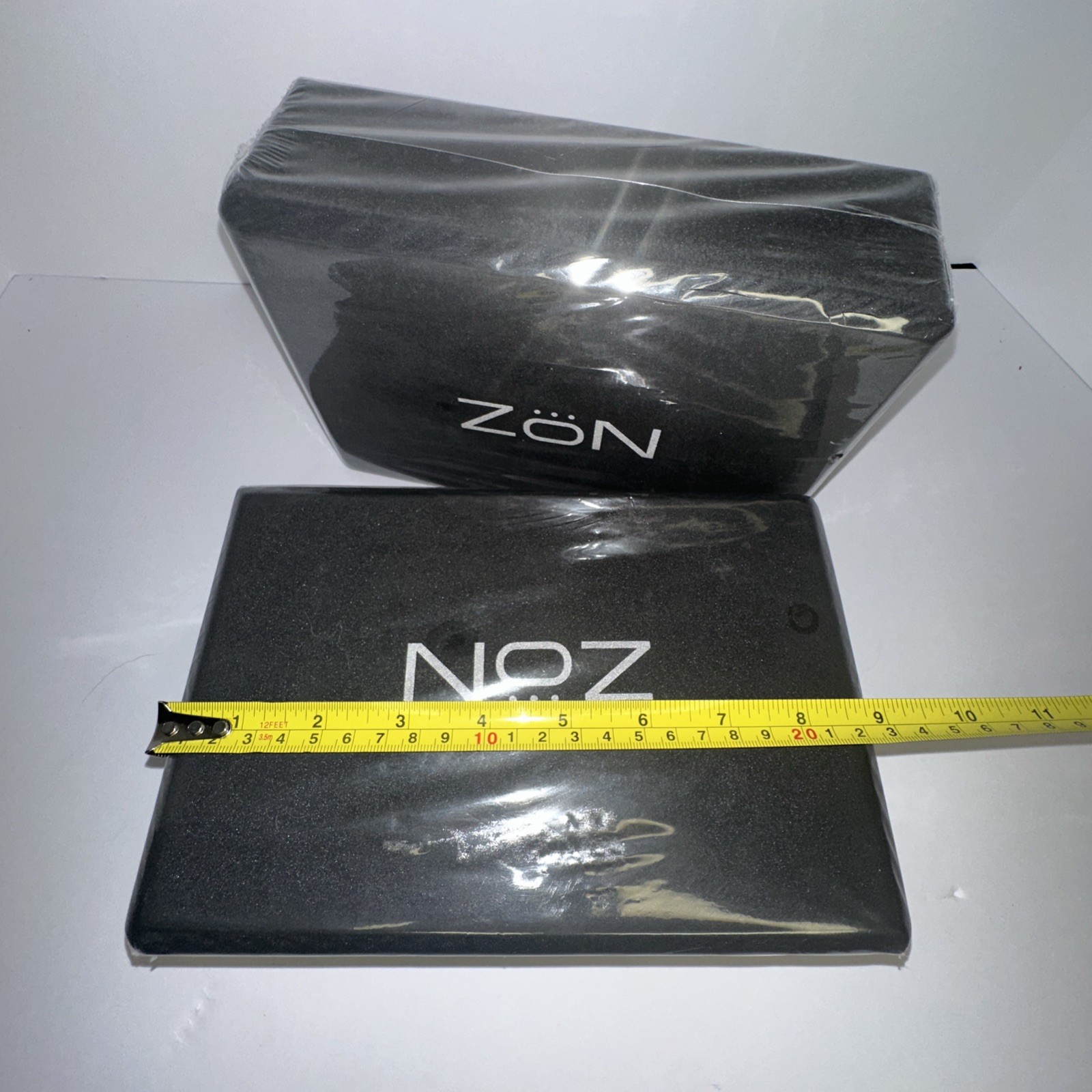 Yoga Block Zon Foam Workout Gym Black Set of 2 Fitness