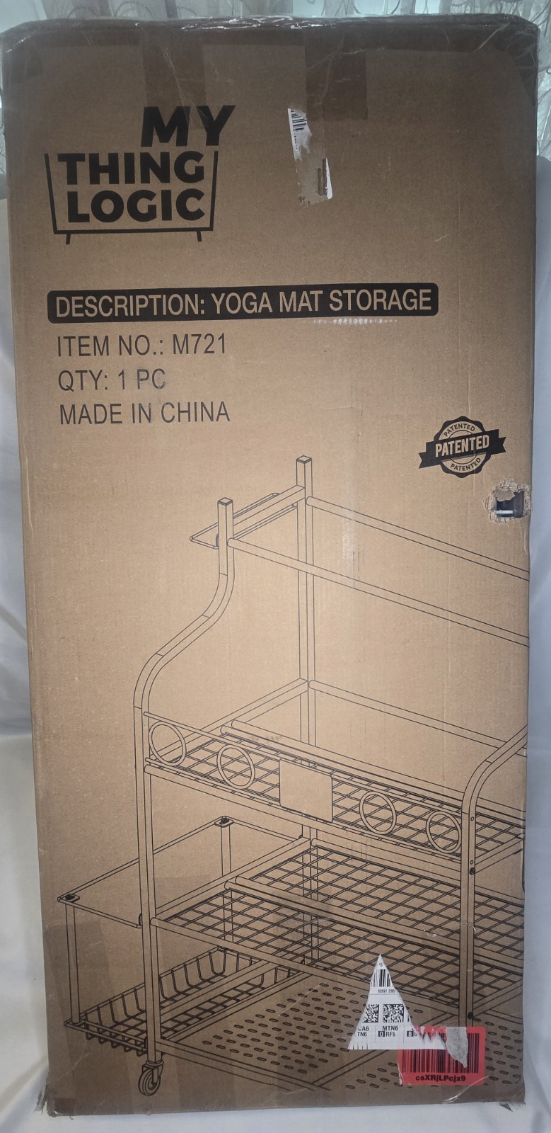Mythinglogic Yoga Mat Storage Racks,Home Gym Storage Rack for Dumbbells