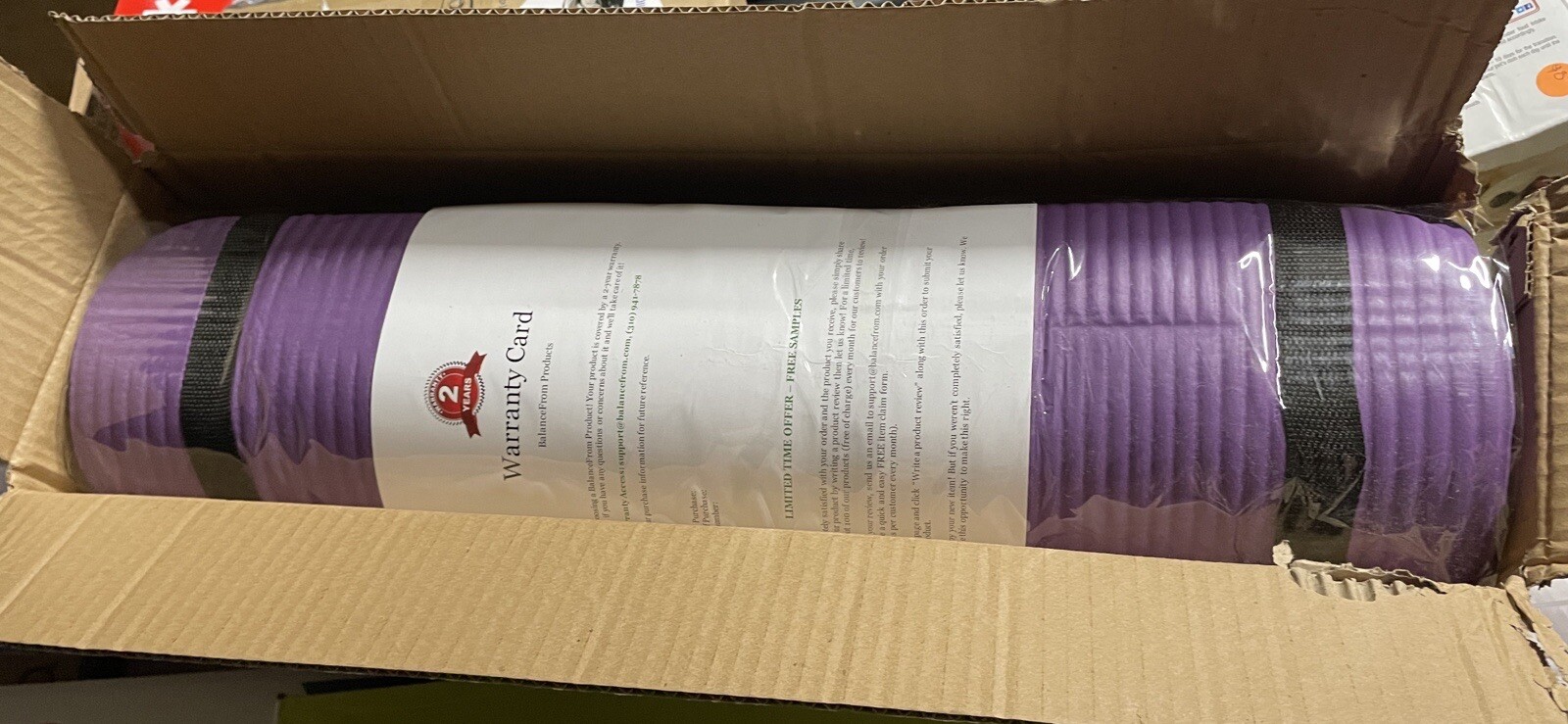 BalanceFrom GoYoga Exercise Yoga Mat – Purple