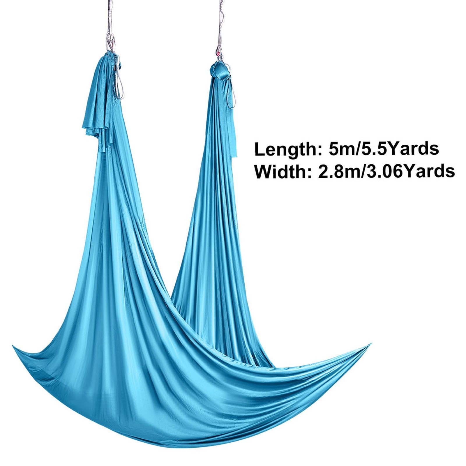 Aerial Yoga Hammock & Swing, 5.5 Yards, Aerial Yoga Starter Kit with 100gsm