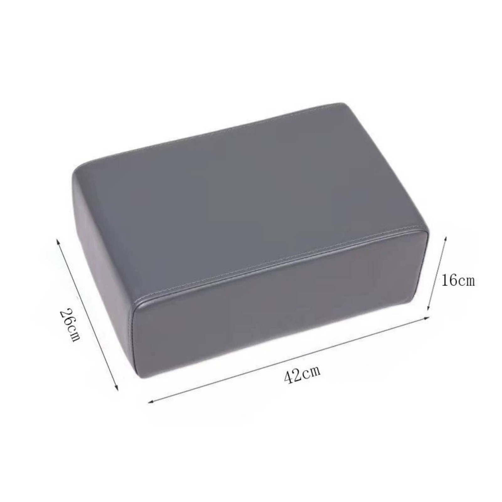 Pilates Support Block Leather-Like Exercise Gear Stitched Seams