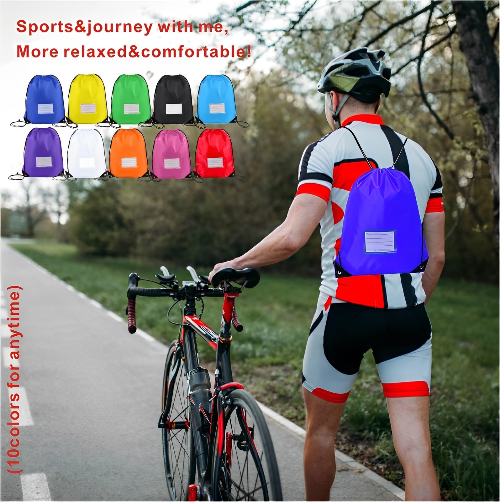 Drawstring Backpack Bulk 20Pcs Draw String Bags DIY Gym Sports Traveling Yoga…