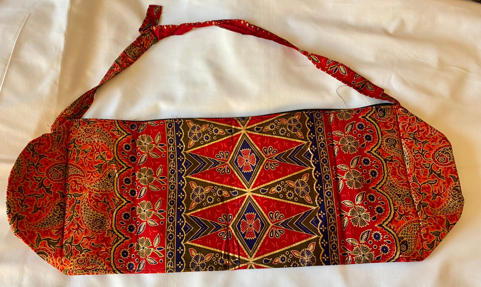 Red Yoga Mat Carrier Beach Bag Gym Sport Bags Shoulder Strap Bali Indonesia New