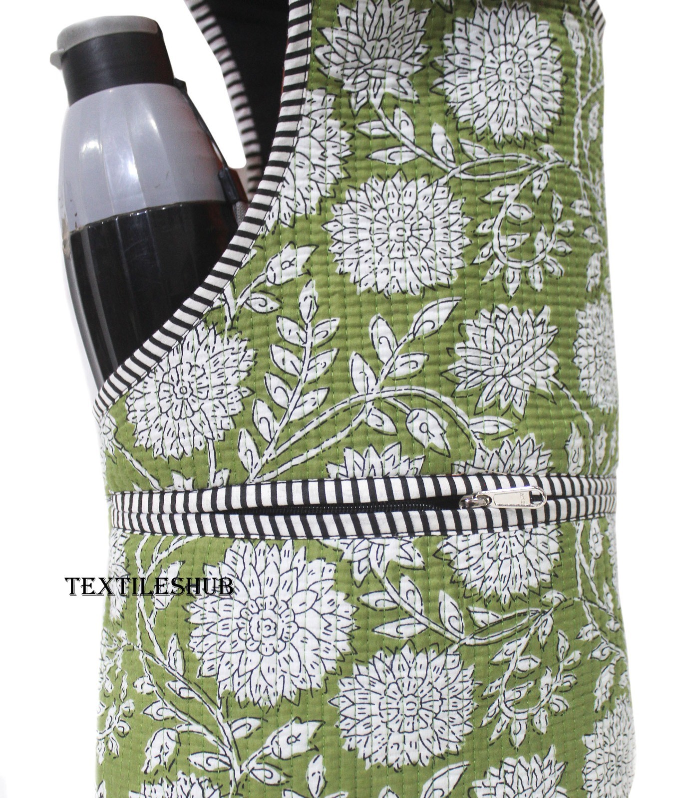Yoga Mat Bag Handmade Cotton Quilted Floral Print Sling Carry Shoulder Bag