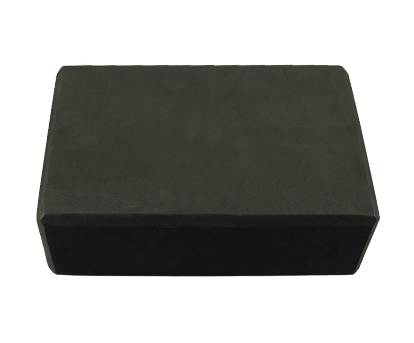 Black Yoga Block with Lavender Yoga Strap for Balance and Stability