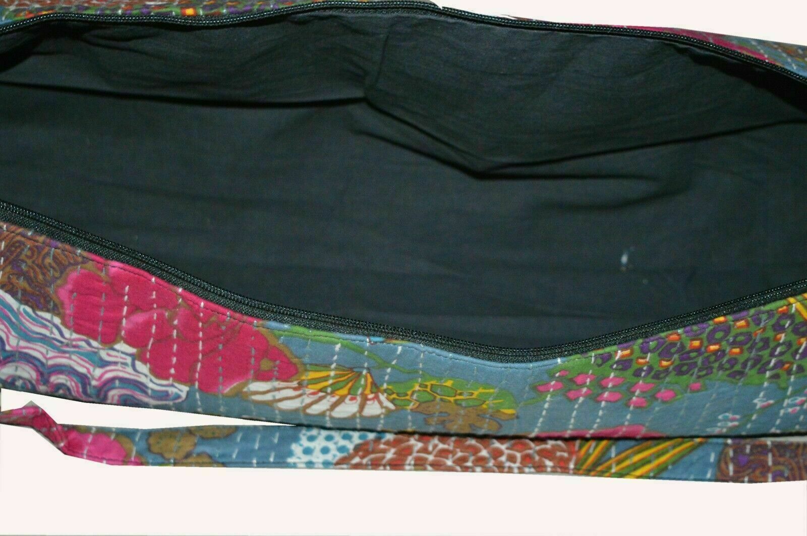 Unisex Kantha Yoga Bag Running Bohemian Exercise Sports Cotton