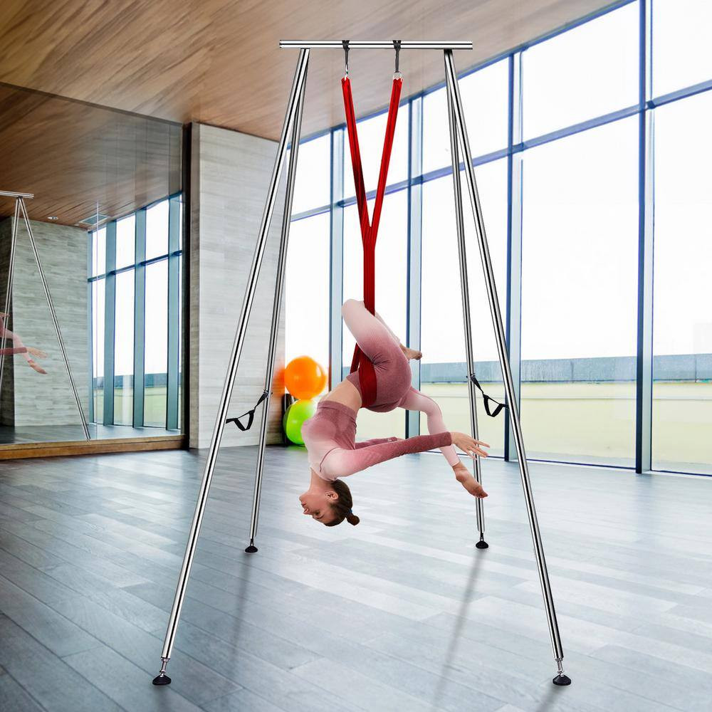 Aerial Yoga Frame and Yoga Hammock, 9.67 Ft. Height Professional Yoga Swing Stan
