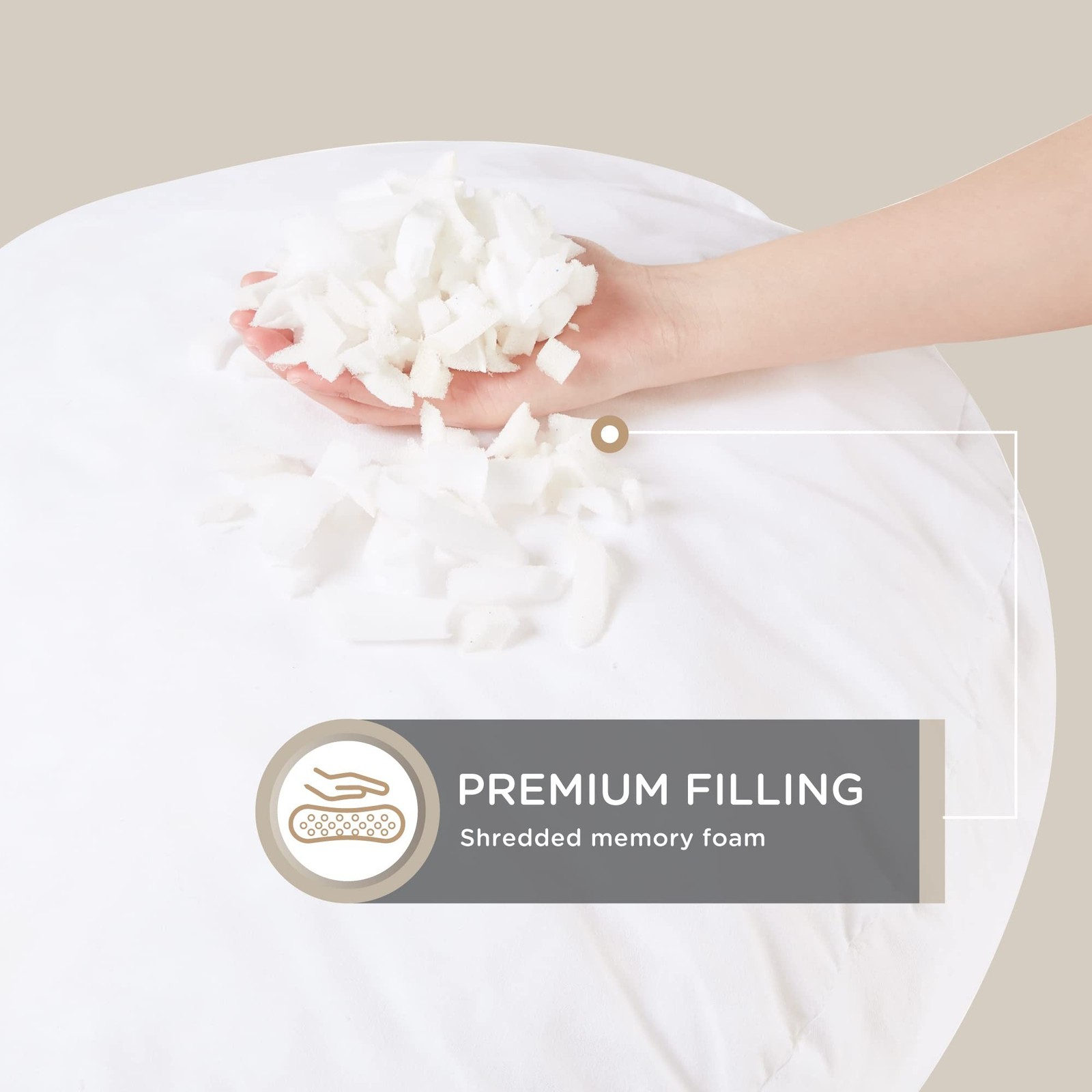 Codi Round Floor Pillow Insert, Large Thick Meditation Cushion, 32 Inch Circu…