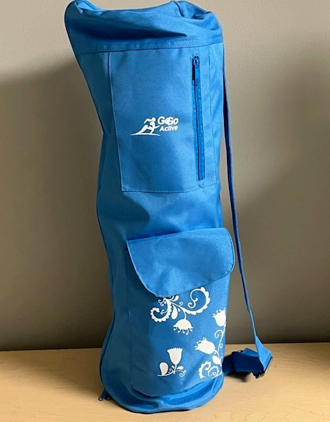 Yoga/Pilates Mat 71&Prime; x23&Prime; with Adjustable Strap Carrier, Phone Zipper & Pocket
