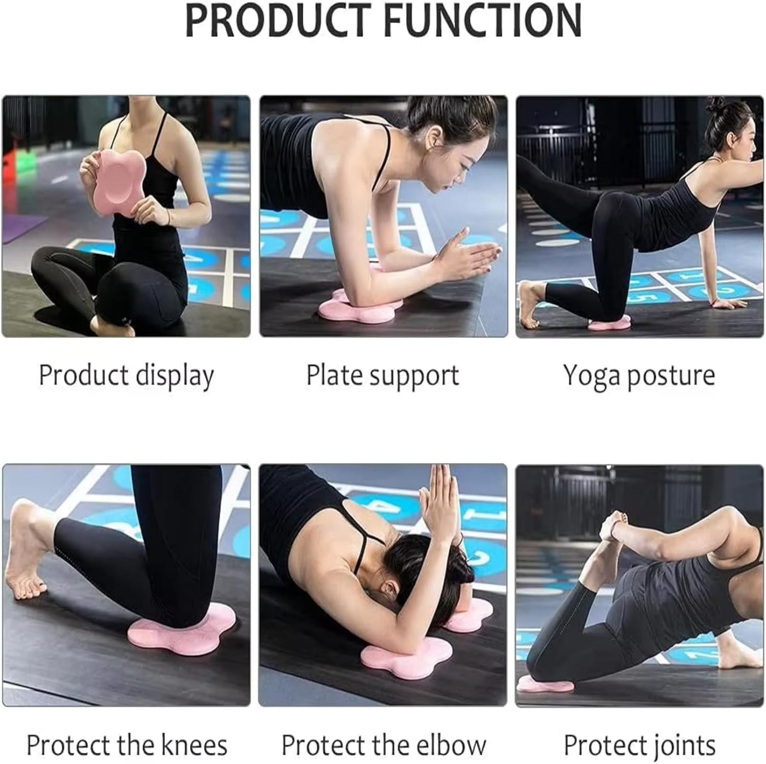 Yoga Knee Guards (Set of 2) – Male and Female Yoga Props and Accessories for Fit
