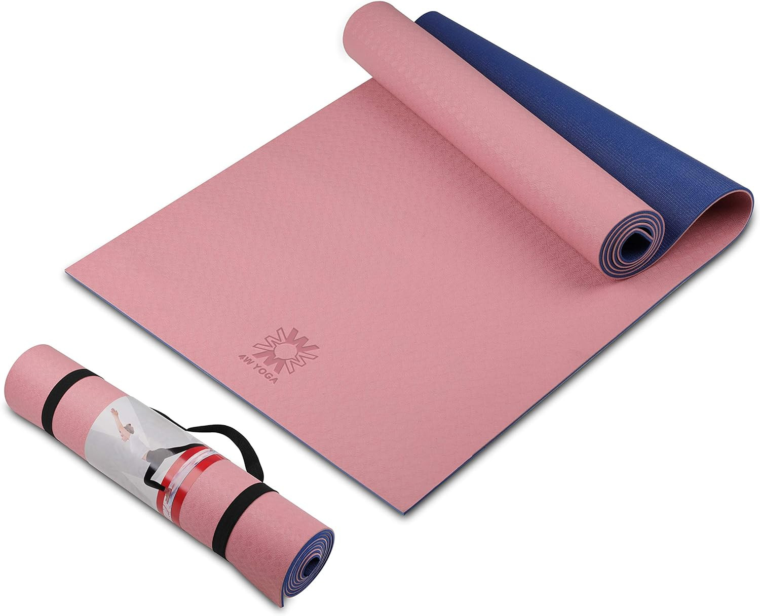Non Slip Yoga Mat ECO Friendly Tper,72&Prime;X24&Prime; Extra Thick 1/4&Prime; Exercise & Workout