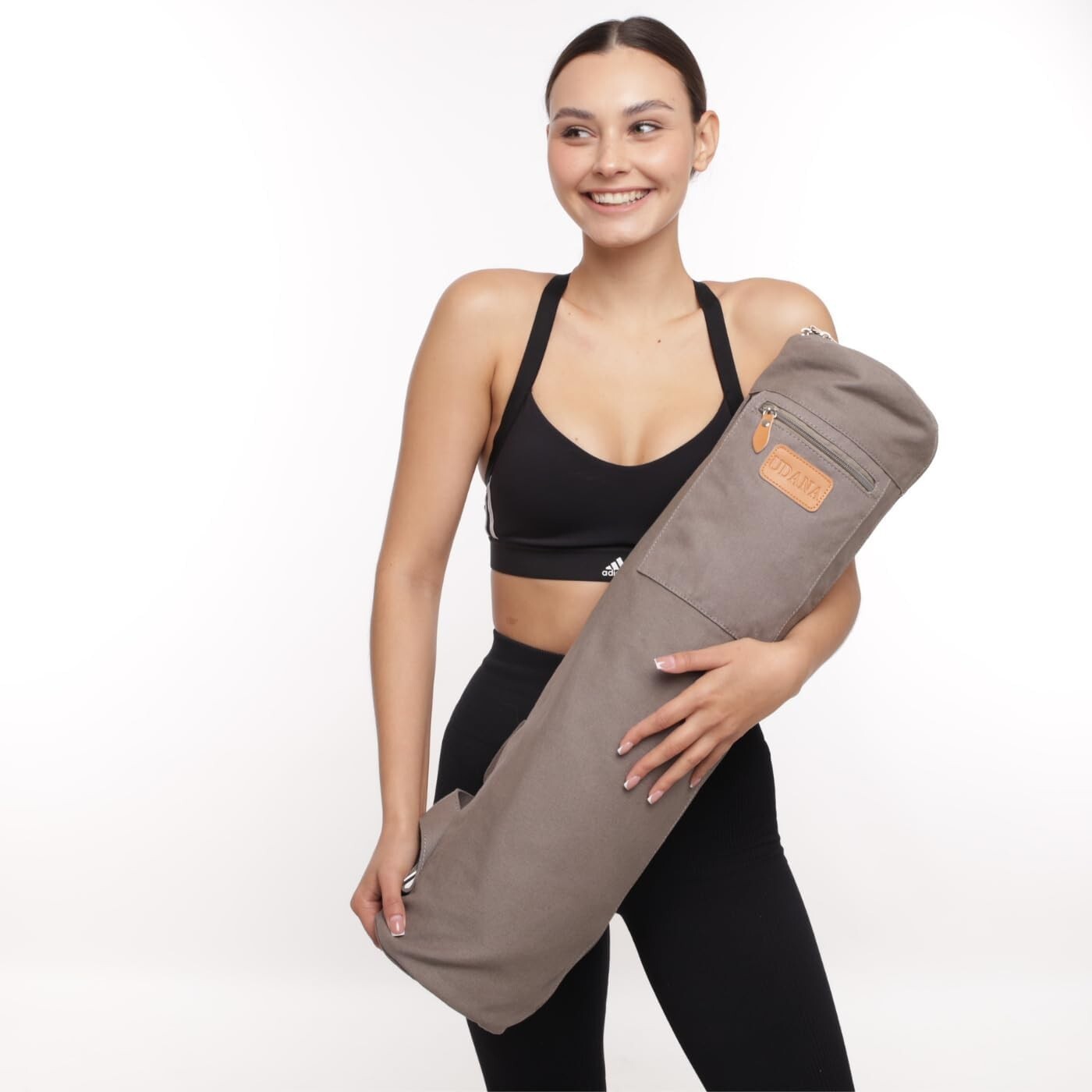 Yoga Mat Bag | Large Yoga Mat Bags for Women & Men | « Gray Canvas »