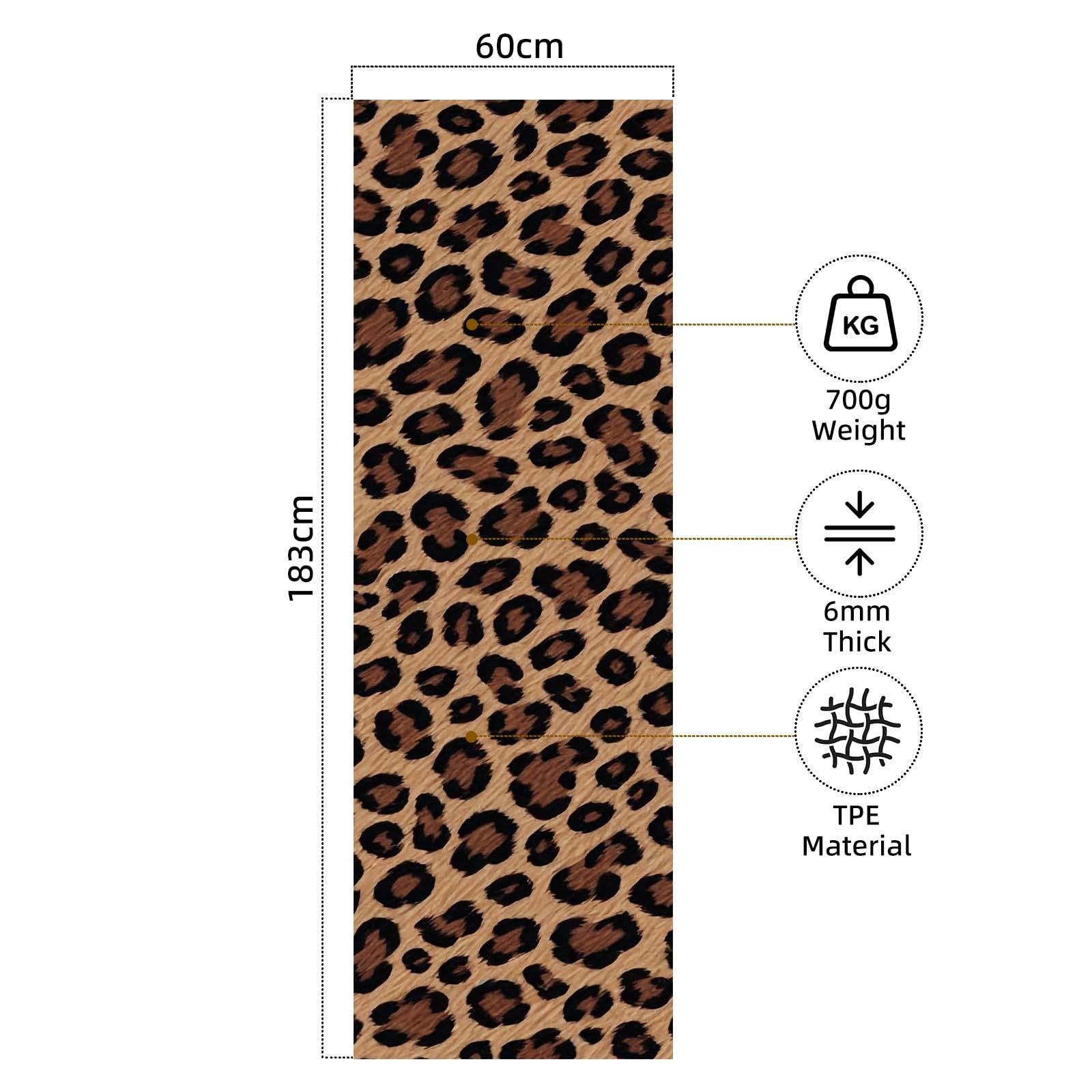 Extra Thick Yoga Mat 6mm，pilates mat thick – Non-Slip Exercise Mat for HIIT, …
