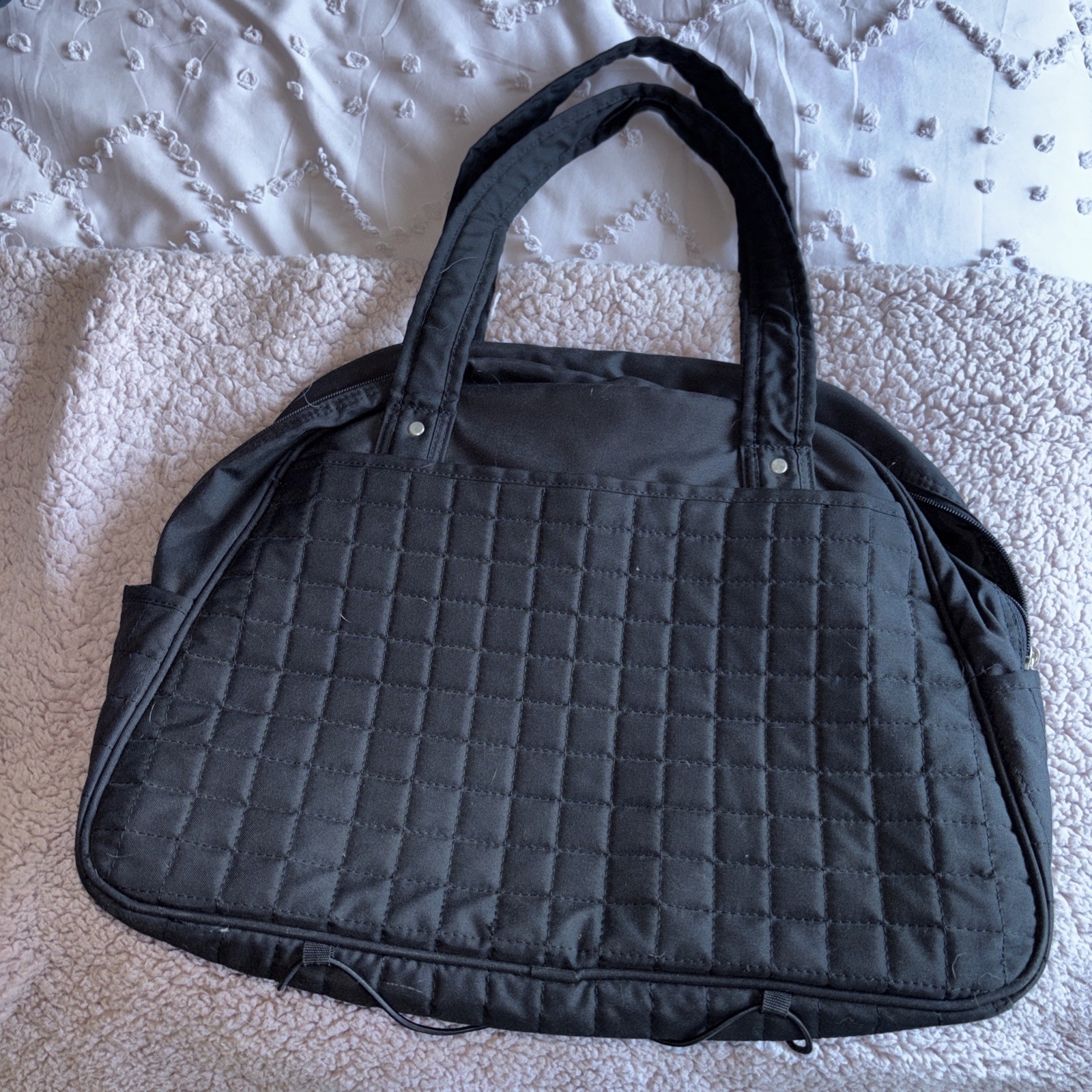 Black Quilted Polyester Gaiam Everything Fits Yoga Bag