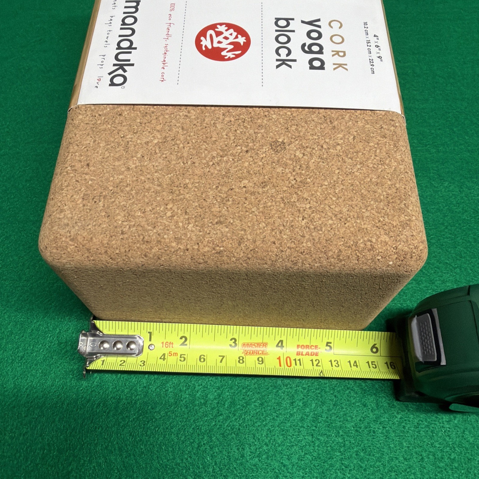 Manduka Cork Yoga Block Improve Strength Balance Flexibility Barre Natural
