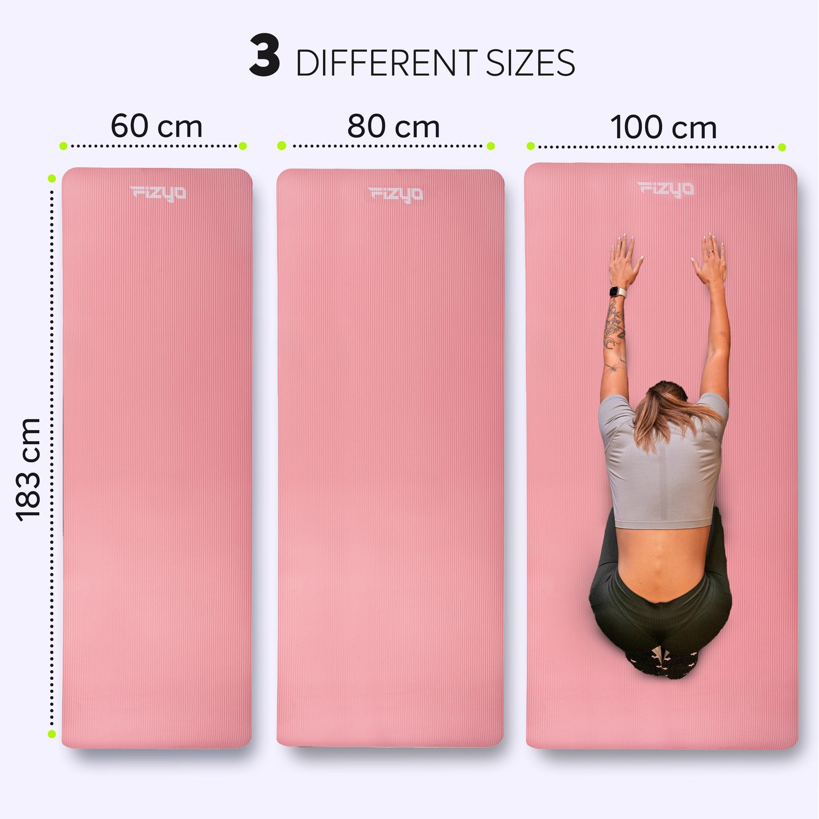 Non Slip Yoga Mat NBR Foam 190x100x1.5cm – Extra Large Fitness and…