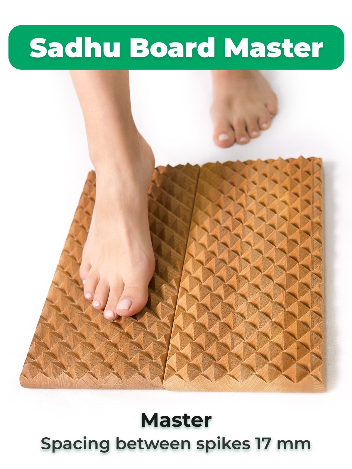 Timbergood Sadhu Board “Master” with Wooden Nails 17 mm (0.67 »)