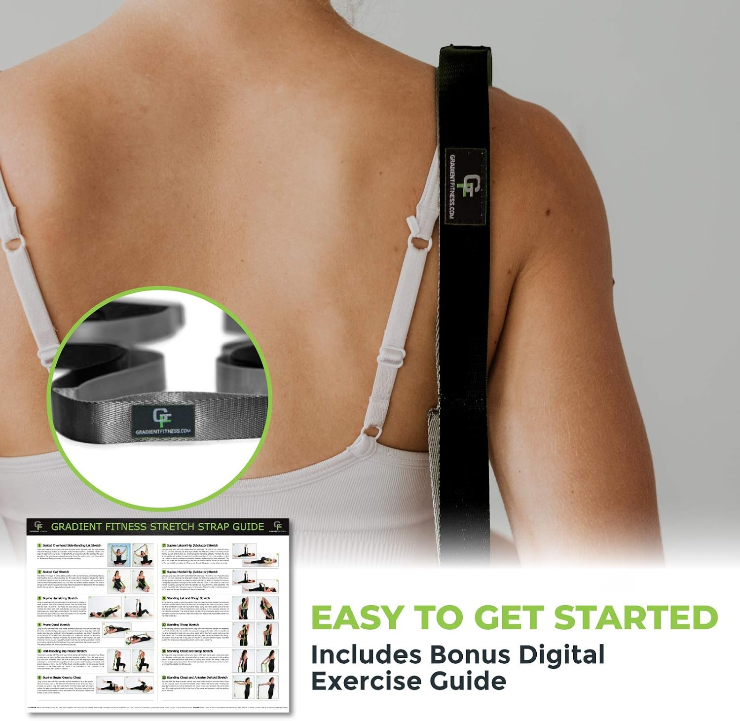 Stretching Strap for Physical Therapy, 12 Multi-Loop Stretch