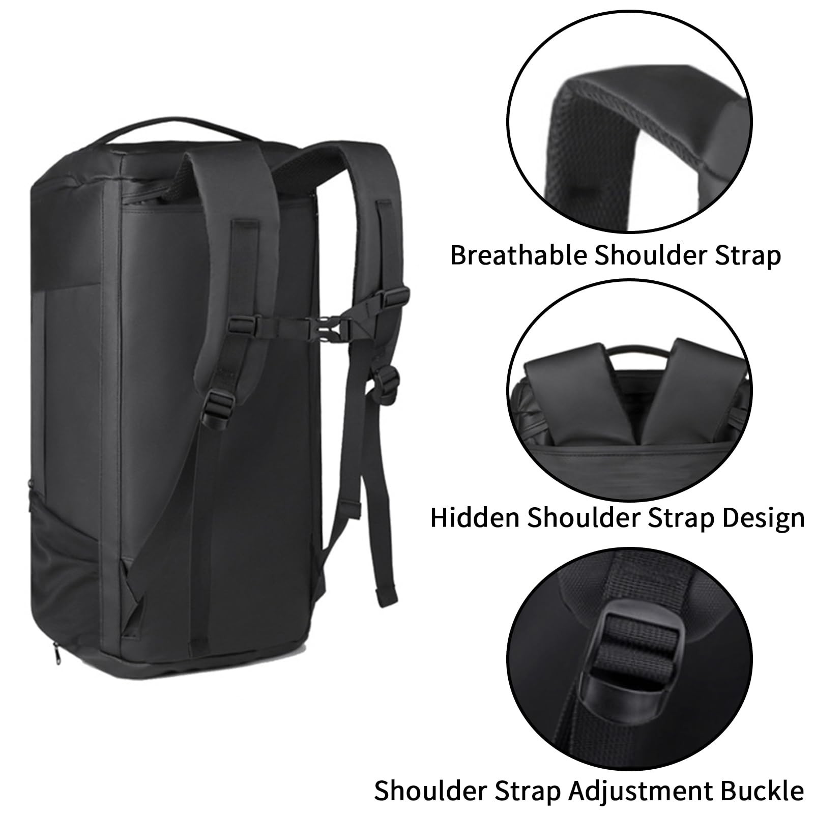 45L Large Gym Bag Sport Duffle Backpack for Men Women, Water Resistant Fitnes…