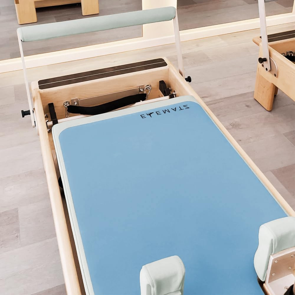 Premium Pilates Reformer Mat – Washable Suede & Rubber, Non-Slip Cover