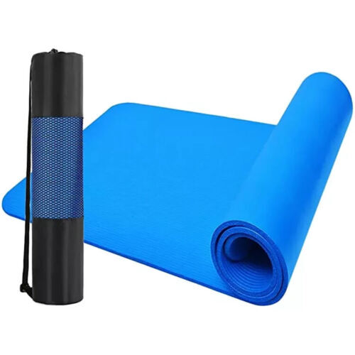 Yoga Mat 15mm Thick Durable Non Slip For Gym Exercise Fitness Pilates Workout