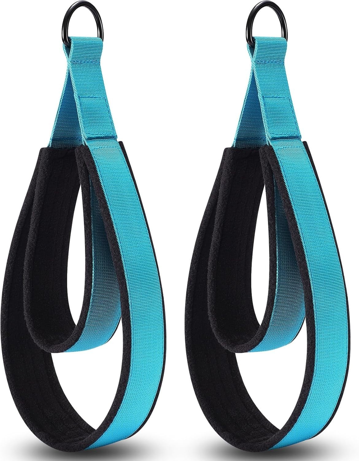 Pilates Straps – Double Loop D-Ring Straps for Reformer, Padded, Home Gym Wor…