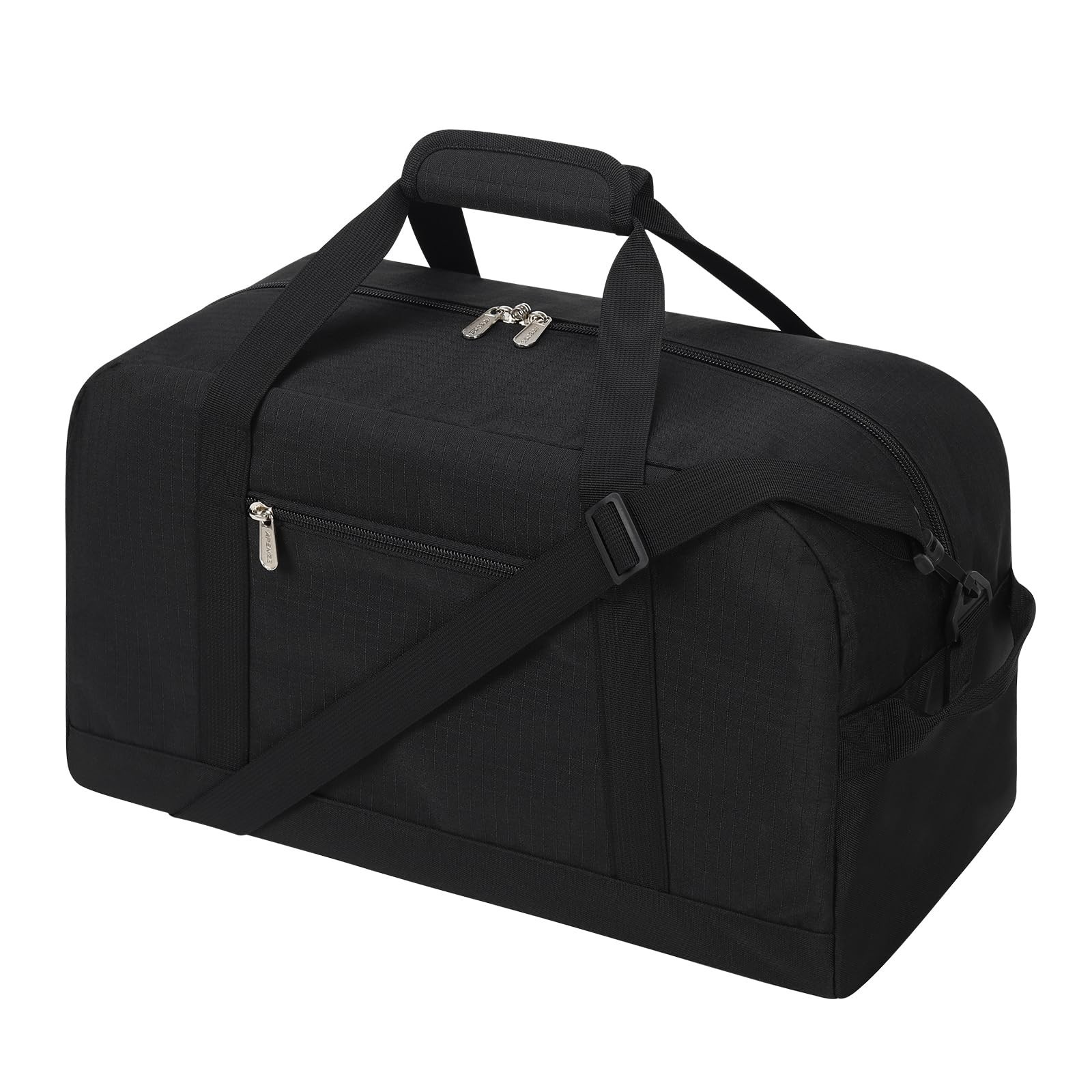 Apenze Small Gym Bag 18 inch Carry On Duffel Bag for Weekender Travel – Black